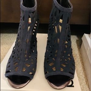 Bar III Blue Suede PeepToe